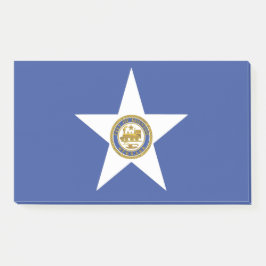 米国ヒューストン州旗を持つノート ポストイット