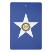 米国ヒューストン州旗を持つミニクリップボード ミニクリップボード (裏面)