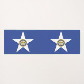 米国ヒューストン州旗を持つヨガマット ヨガマット (裏面(横))