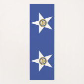 米国ヒューストン州旗を持つヨガマット ヨガマット (正面)