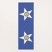 米国ヒューストン州旗を持つヨガマット ヨガマット (裏面)