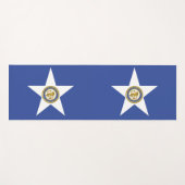 米国ヒューストン州旗を持つヨガマット ヨガマット (正面(横))