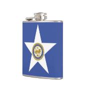 米国ヒューストン州旗を持つ愛国的なフラスコ フラスク (左)