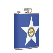 米国ヒューストン州旗を持つ愛国的なフラスコ フラスク (右)