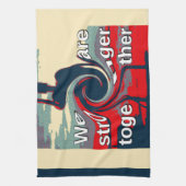 米国ヒラリーは我々が共に強い キッチンタオル (縦)