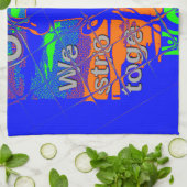 米国ヒラリーは我々が強いことを望む キッチンタオル (折り畳み)