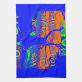 米国ヒラリーは我々が強いことを望む キッチンタオル (縦)