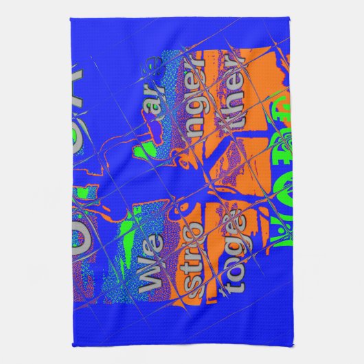 米国ヒラリーは我々が強いことを望む キッチンタオル (縦)