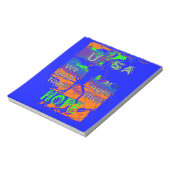 米国ヒラリーは我々が強いことを望む ノートパッド (回転)