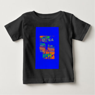 米国ヒラリーは我々が強いことを望む ベビーTシャツ