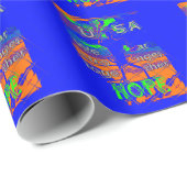 米国ヒラリーは我々が強いことを望む ラッピングペーパー (ロールコーナー)