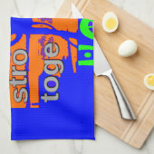 米国ヒラリーは、私たちが一緒に強くなることを願っている キッチンタオル (四つ折り)