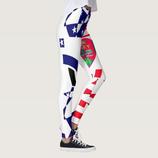 米国ヒラリー大統領と我々は共に強い レギンス (右)