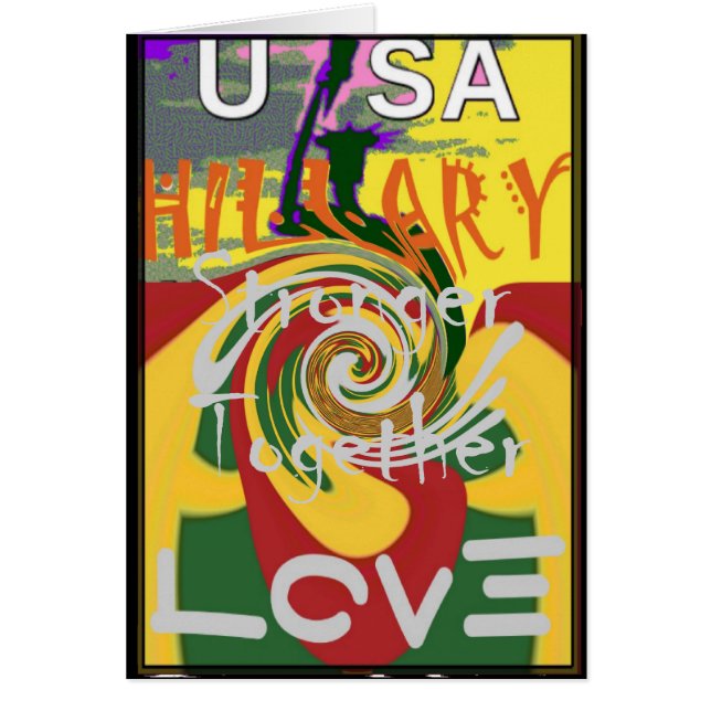 米国ヒラリー大統領共に強い赤い黄金 (正面)