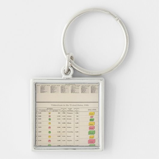 米国ビティカルチャー， 1889 キーホルダー (正面)