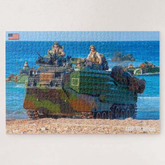 米国ビーチアサルト – AAV (20x30インチ) ジグソーパズル (横)