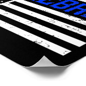 米国ピックルボール米国国旗 ポスター (角)