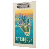 米国ピッツバーグ州(PA) | 鳥瞰図 クリップボード (左)