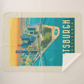 米国ピッツバーグ州(PA) | 鳥瞰図 シェルパブランケット (正面(横))