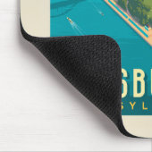 米国ピッツバーグ州(PA) | 鳥瞰図 マウスパッド (コーナー)