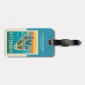 米国ピッツバーグ州(PA) | 鳥瞰図 ラゲッジタグ (裏面横)