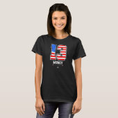 米国フラグの最大数 Tシャツ (正面フル)