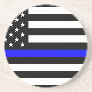 -米国フラグ警察の青い線 コースター