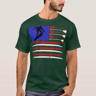 米国フラッグヴィンテージサーフィンサーフボード Tシャツ