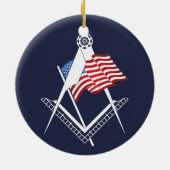 米国フリーメーソン記号 セラミックオーナメント (裏面)