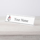 米国フリーメーソン記号 デスクネームプレート (正面)