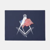 米国フリーメーソン記号 ドアマット (正面)