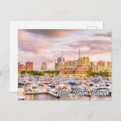 米国フロリダ州ウェストパームビーチ ポストカード (正面/裏面)