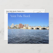 米国フロリダ州ウェストパームビーチ ポストカード (正面/裏面)