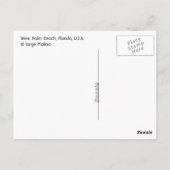 米国フロリダ州ウェストパームビーチ ポストカード (裏面)