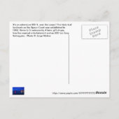 米国フロリダ州ココアビーチピア、ココアビーチ ポストカード (裏面)