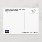 米国フロリダ州ジャクソンビル ポストカード (裏面)