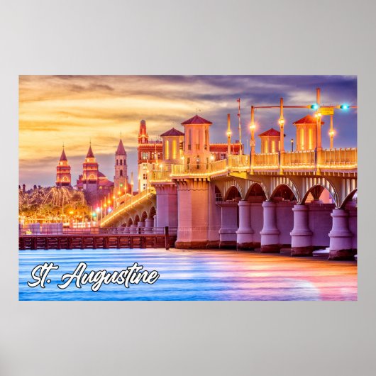 米国フロリダ州セントオーガスティン ポスター (正面)