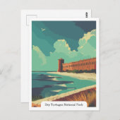 米国フロリダ州ドライトルトゥガス国立公園 ポストカード (正面/裏面)