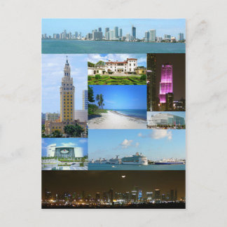 米国フロリダ州ハガキMiami Monuments ポストカード