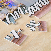 米国フロリダ州ビューティフルマイアミ ジグソーパズル (側面)