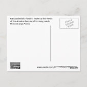 米国フロリダ州フォートローダーデール ポストカード (裏面)