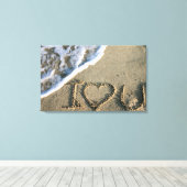 米国フロリダ州マイアミ。私はあなたを愛している キャンバスプリント (インサイチュ (ウッドフロア))