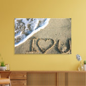 米国フロリダ州マイアミ。私はあなたを愛している キャンバスプリント (インサイチュ (リビング))