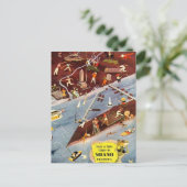 米国フロリダ州ヴィンテージマイアミ –  ポストカード (スタンド正面)