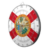 米国フロリダ州旗とダーツボード ダーツボード (正面右)