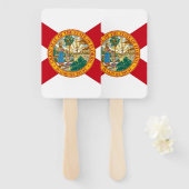 米国フロリダ州旗とハンドファンのセット ハンドファン (正面&裏面)