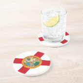 米国フロリダ州旗を持つコースター コースター (側面)