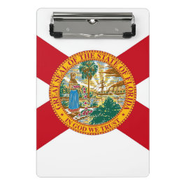 米国フロリダ州旗を持つミニクリップボード ミニクリップボード