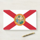 米国フロリダ州旗を持つメモ ポストイット (デスク)