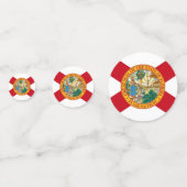 米国フロリダ州旗を持つ表紙吹雪 コンフェッティ (正面)